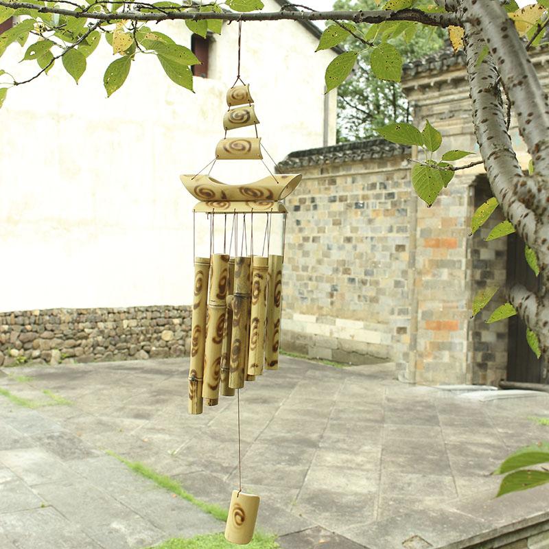 Chuông gió tre nứa ý nghĩa thuận buồm xuôi gió