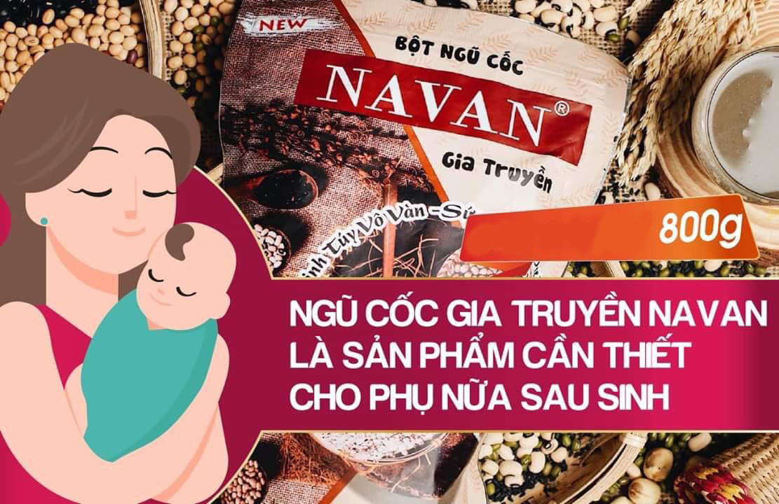 Lốc 5 Túi Ngũ Cốc NAVAN (800G) - Dinh Dưỡng Thiết Yếu Cho Mẹ