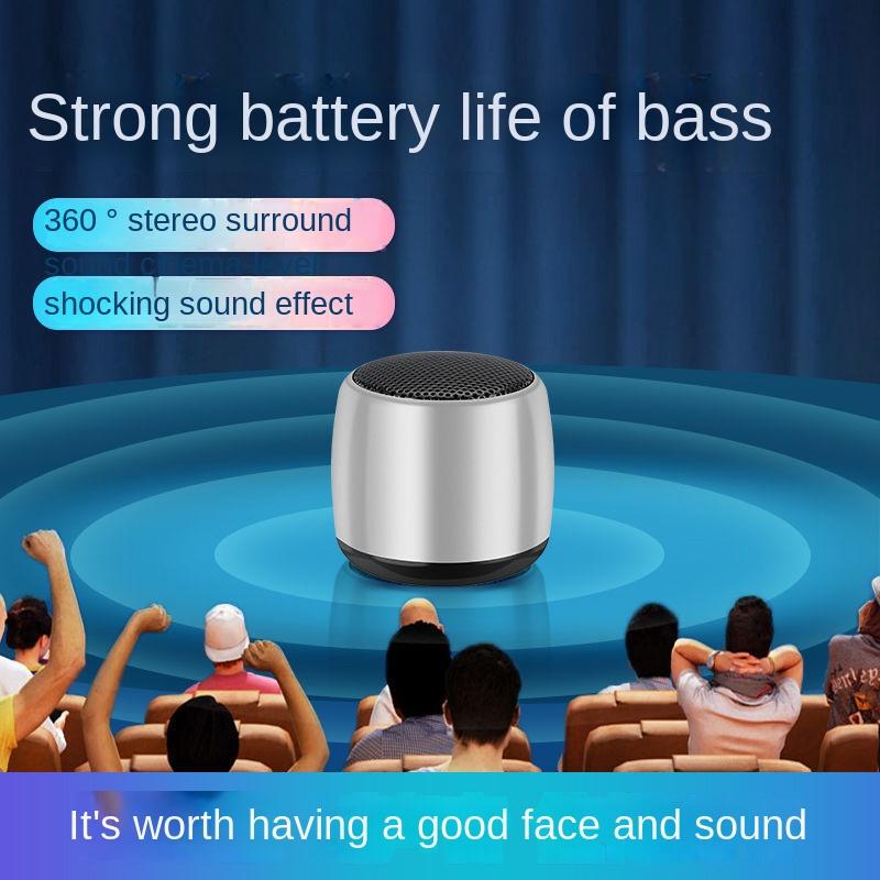 Loa không dây Bluetooth Hộp âm thanh mini Loa rảnh tay di động Loa TWS Máy nghe nhạc Bass Loa siêu trầm âm thanh nổi nhỏ Caixa De Som Màu sắc: Xanh-đỏ