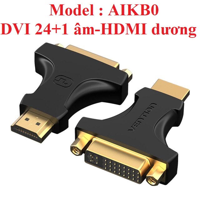 [ DVI 24+1 ra HDMI ] Đầu chuyển DVI 24+1 và HDMI hỗ trợ hai chiều Vention AIKB0 / AILB0 _ Hàng chính hãng