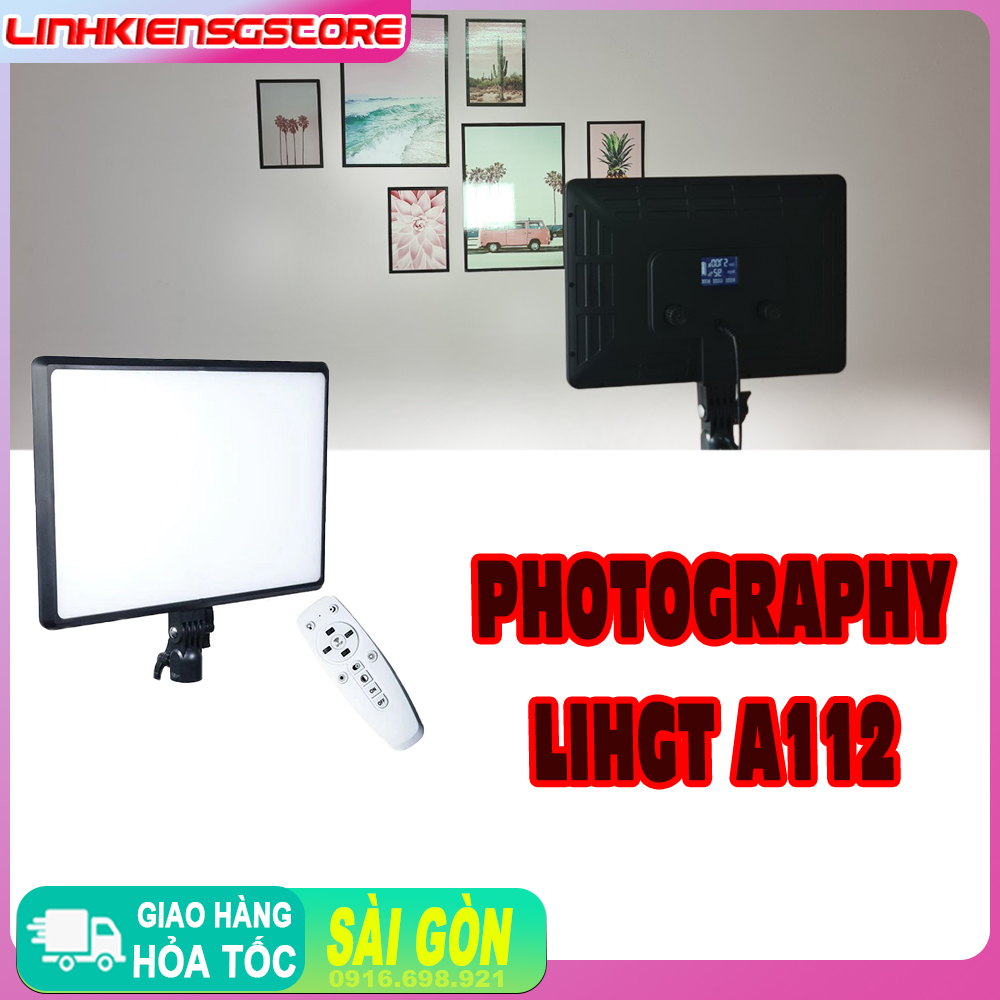 { Đèn lẻ } Đèn studio Photograpphy A112 - 12 inch hỗ trợ live stream chụp ảnh  , spa, phun xăm, nối mi, make up, tiệm tóc.