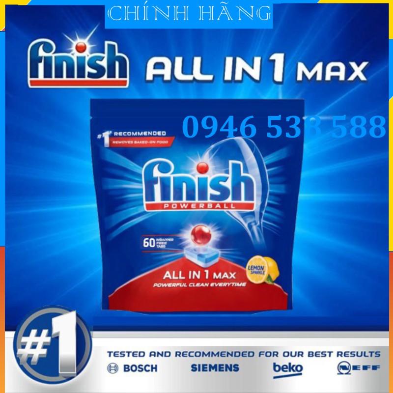 Viên rửa bát finish all in 1 max 80 viên hương chanh dùng cho máy rửa bát - viên finish all in one max 80 tabs