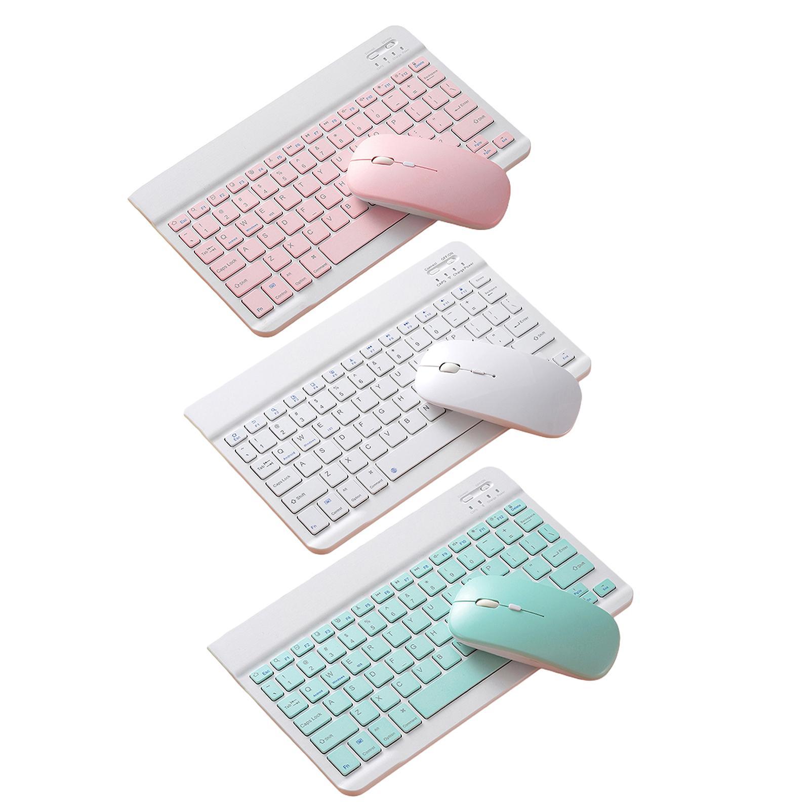 3pcs Bluetooth 10“ Keyboard Mouse Comb for iPad Tablet PC Notebook Laptop