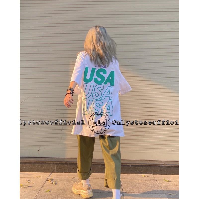 Set áo usa+quần dáng rộng
