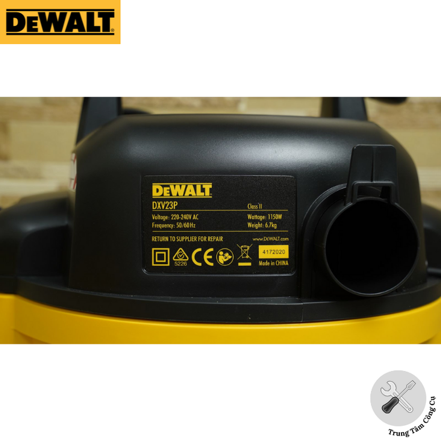 Máy hút bụi Công nghiệp 3 chức năng 23L Dewalt DXV23P - Hàng chính hãng