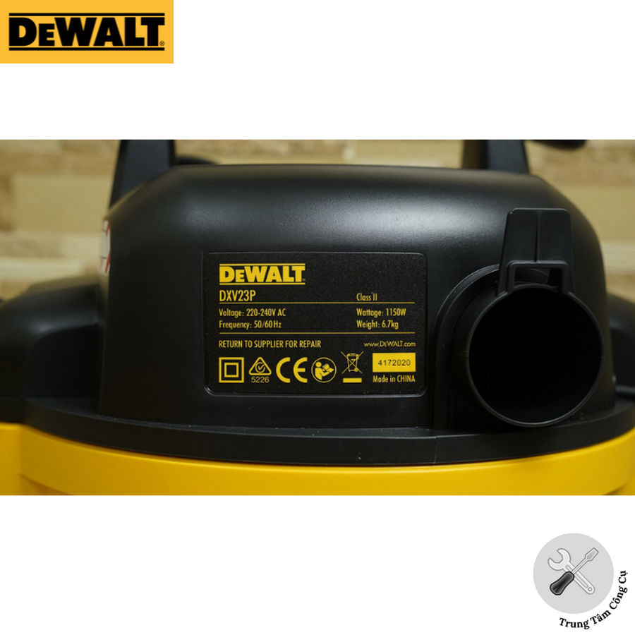 Máy hút bụi Công nghiệp 3 chức năng 23L Dewalt DXV23P (3000W – 4HP)- Hàng chính hãng