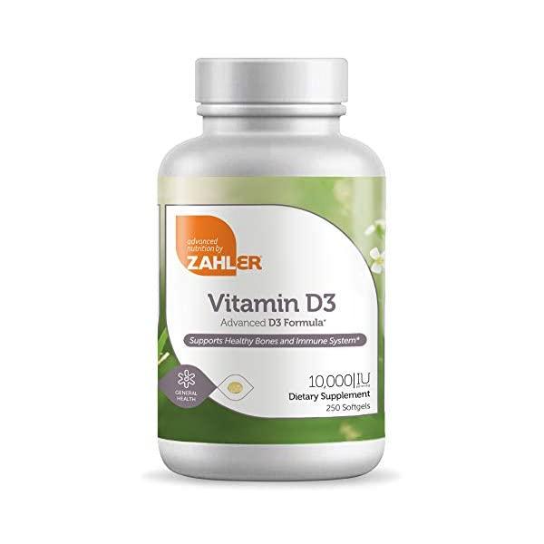 Zahler Vitamin D3 50,000IU, an All-Natural Supplement Supporting Bone Muscle Teeth and Immune System, Advanced Formula Targeting Vitamin D Deficiencies, Certified Kosher, 120 Capsulses