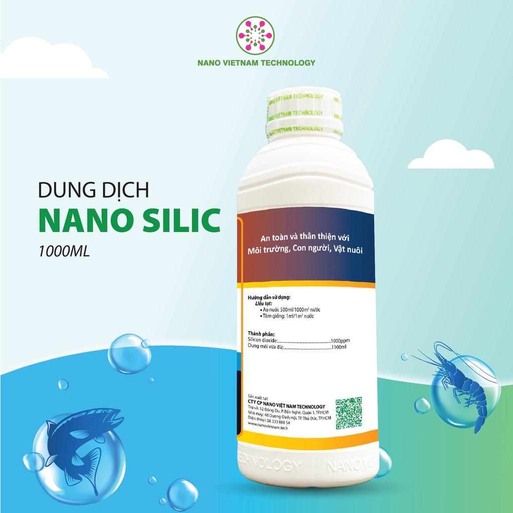 Nano Silic VN Tech dinh dưỡng cho hệ tảo an toàn Cho Tôm, Cá, Động Vật Thuỷ Sinh 1000ml