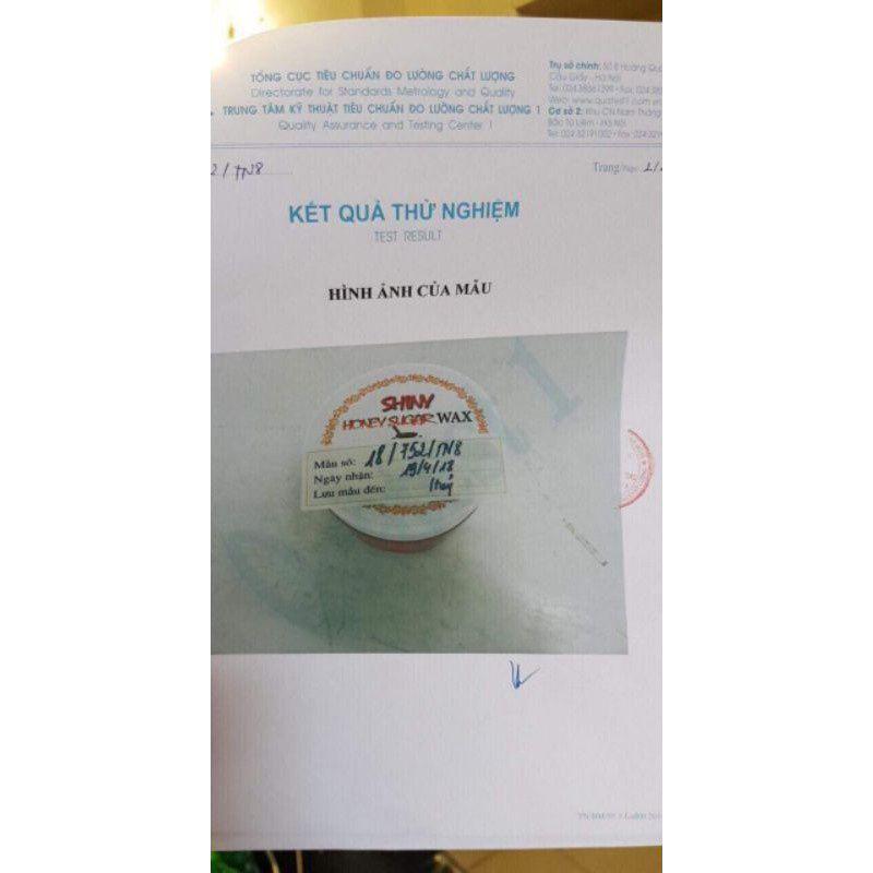 Sáp wax triệt lông nách mật ong Shiny, wax lông tẩy lông shiny hủ 250gr