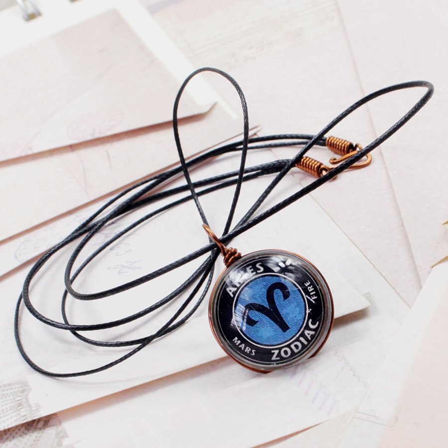 Dây chuyền 12 cung hoàng đạo Zodiac màu sắc tươi sáng 06647-DC002