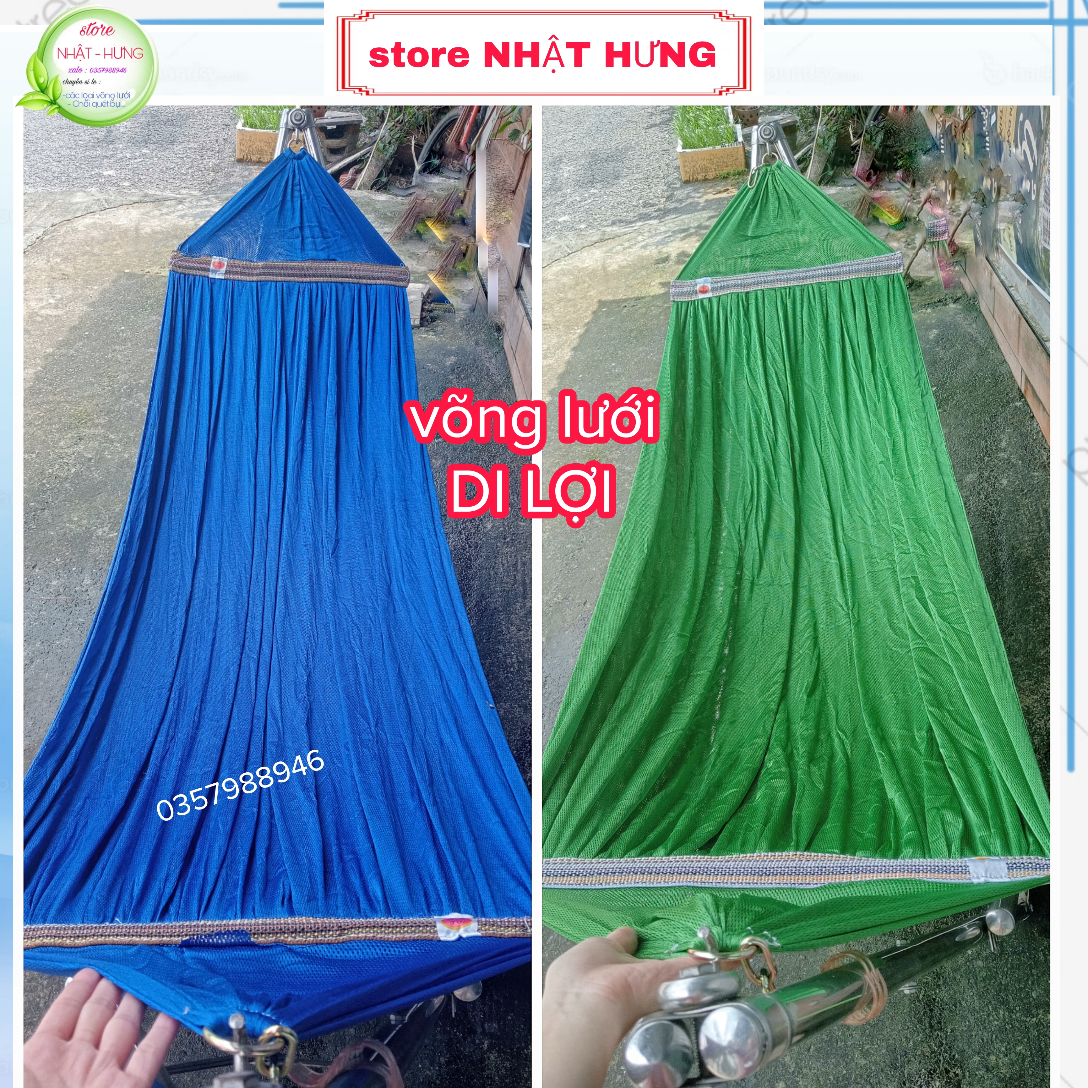 Võng Lưới Cỡ Đại Hàng DI LỢI, Đầu Cán Thép 60cm, Phù Hợp Với Khung Lớn, Chất Vải Dày Mềm, võng Rộng 180cm