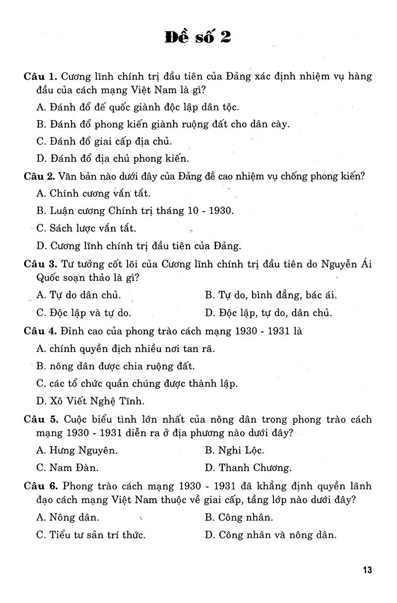 Sách 36 Bộ Đề Trắc Nghiệm Ôn Thi Trung Học Phổ Thông Quốc Gia 2019 - Khoa Học Xã Hội