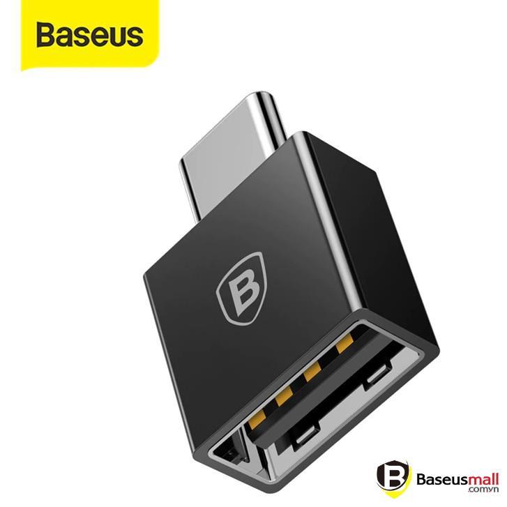 Baseus -BaseusMall VN Đầu chuyển adapter USB otg Type A sang USB Type C tốc độ cao Baseus (Hàng chính hãng