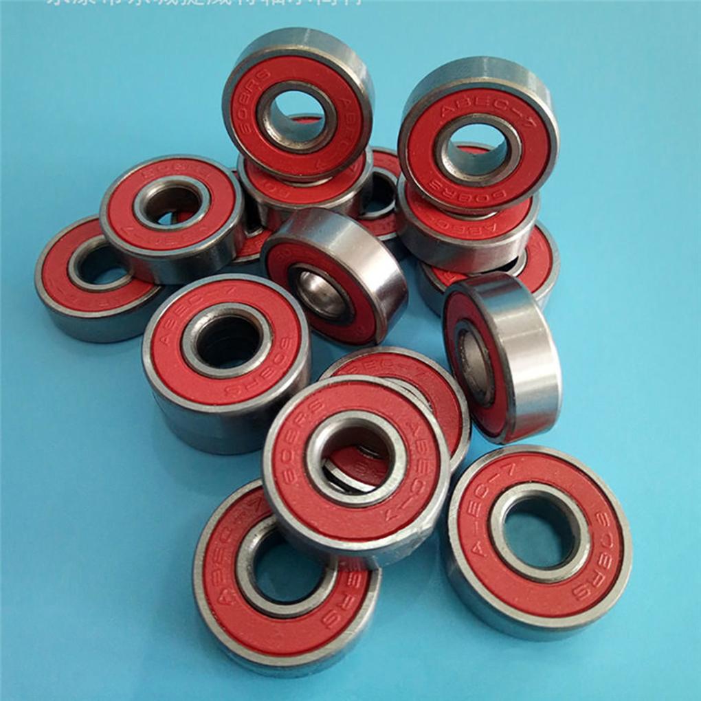 10 chiếc xe trượt ván mới Vòng bi bằng thép carbon Longboard Vòng bi lăn hiệu suất cao Vòng bi bánh xe Color: 10PCS Blue