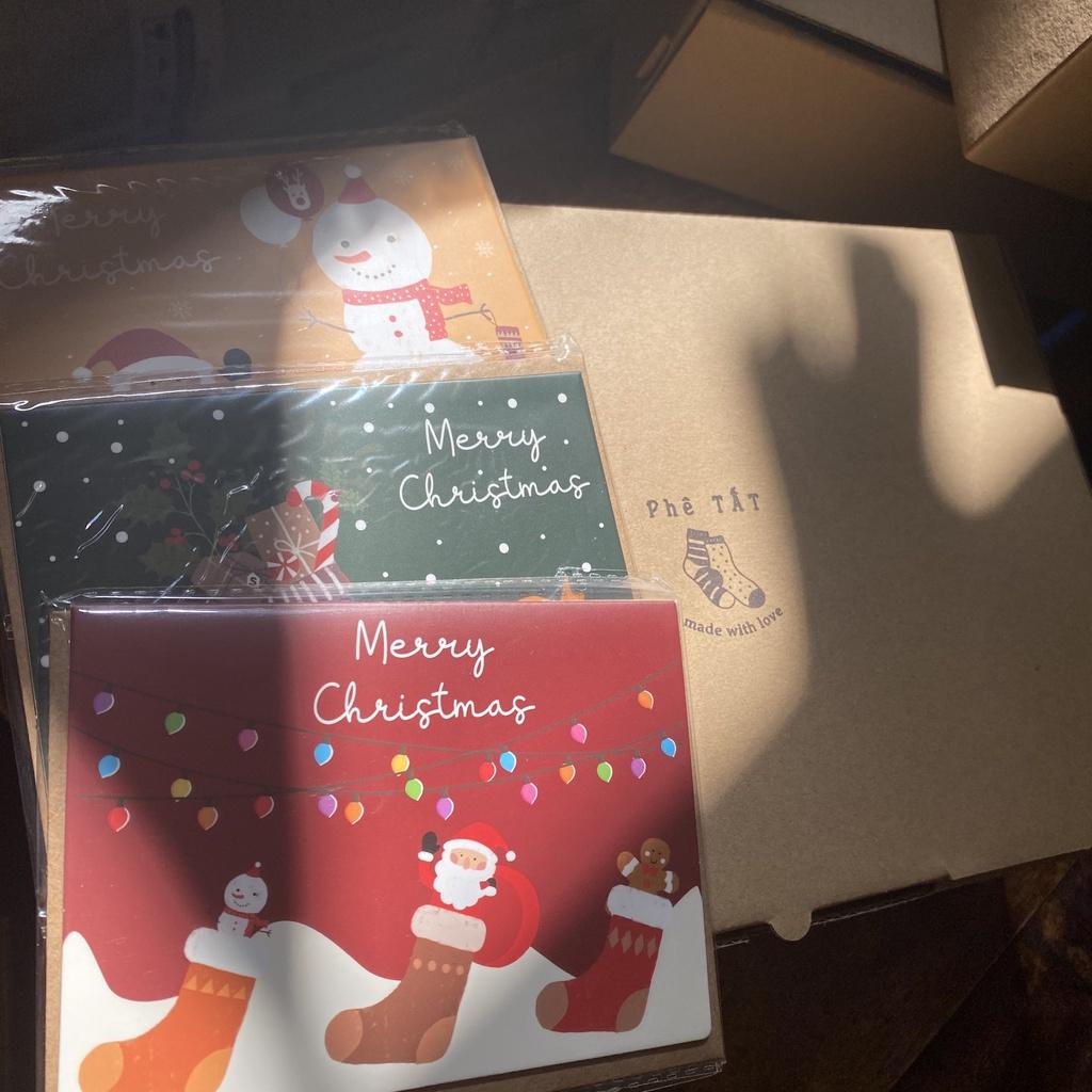 Hộp Kraft Đựng Sản Phẩm Làm Quà Tặng Hộp Quà Giáng SinhNoel Sinh Nhật, Hộp Quà Cưới, Tặng Bạn Trai, Bạn Gái Tùy Chọn Cam
