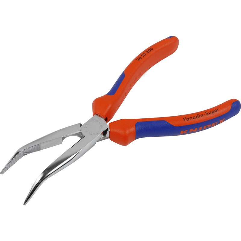 Kìm KNIPEX Mỏ Nhọn Cong 40° Mạ Chrome - 26 25 200