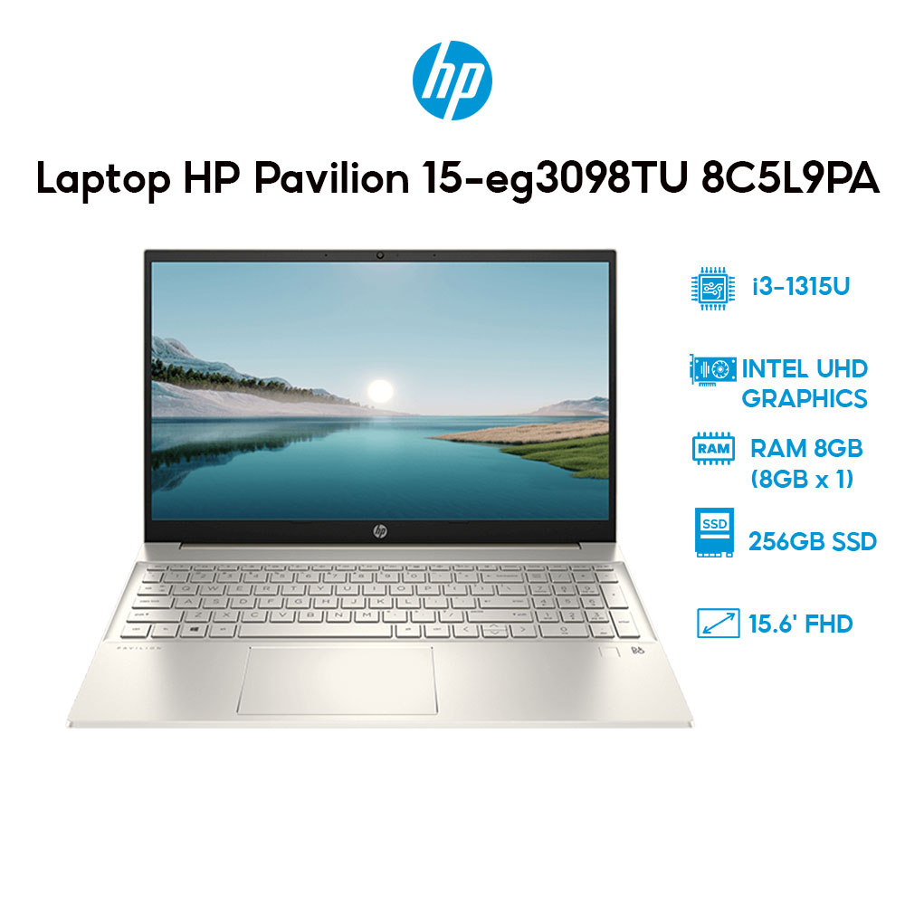 Laptop HP Pavilion 15-eg3098TU 8C5L9PA i3-1315U | 8GB | 256GB | 15.6' FHD | Win 11 - Hàng Chính Hãng