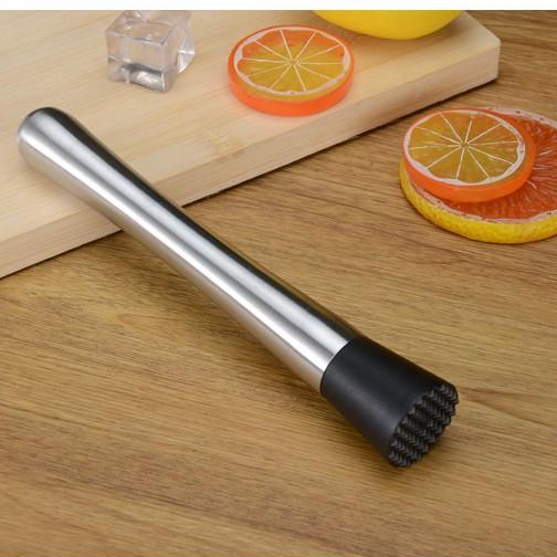 Hình ảnh Giá Sỉ Chày bar dầm pha chế cocktail Nhựa Inox - Dụng Cụ Pha Chế Quầy Bar các cỡ (chất liệu inox 304 dày dặn sáng bóng)