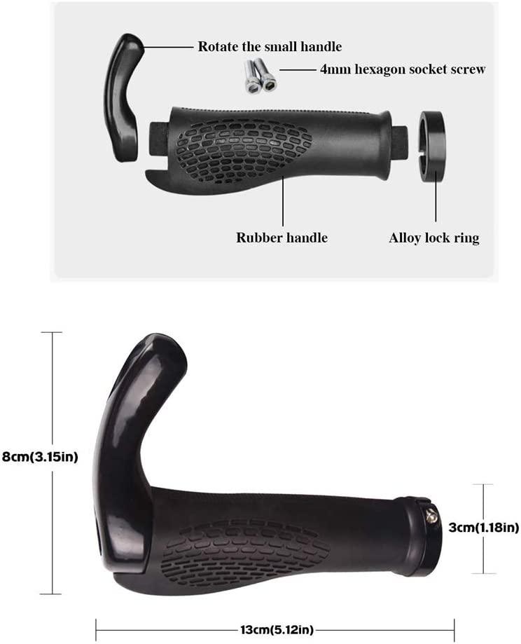 Tay lái xe đạp Thiết kế công thái học Tay lái xe đạp leo núi MTB bằng cao su