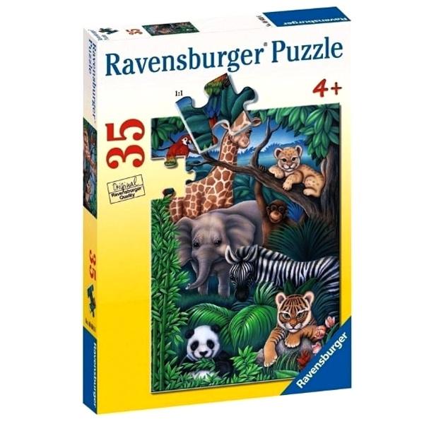 Bộ Xếp Hình Ravensburger Puzzle Động Vật Hoang Dã 086016 (35 Mảnh Ghép)