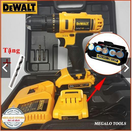 Khoan pin DEAWT 24V pin đủ 24v - 24v dwat