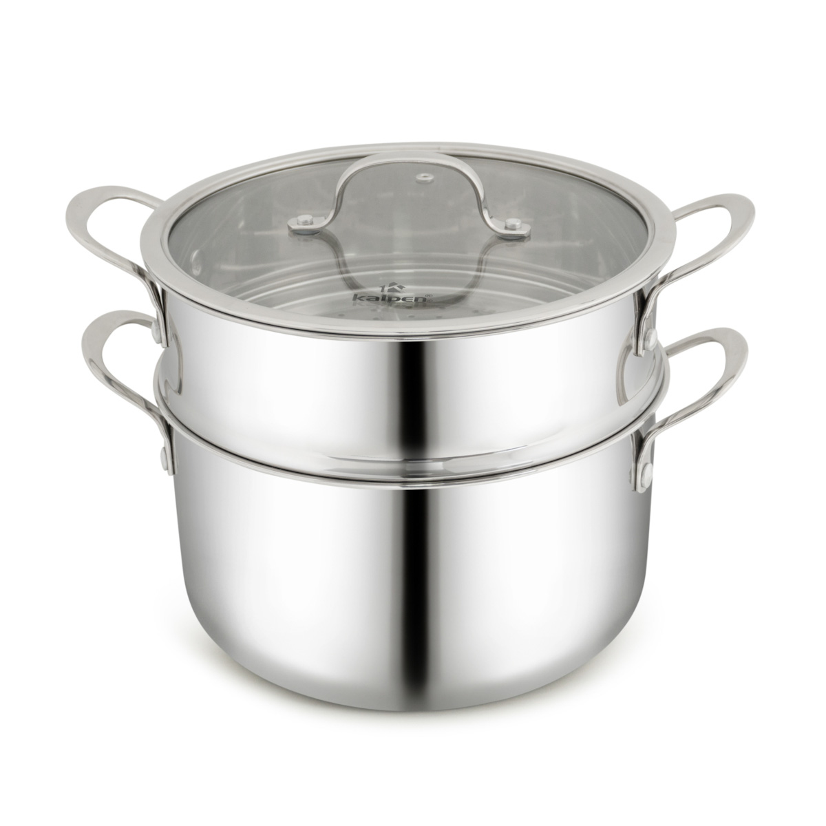 Bộ nồi chảo Inox 3 lớp đúc liền khối Kalpen Kampfer KF3 bảo hành 30 năm - Hàng chính hãng