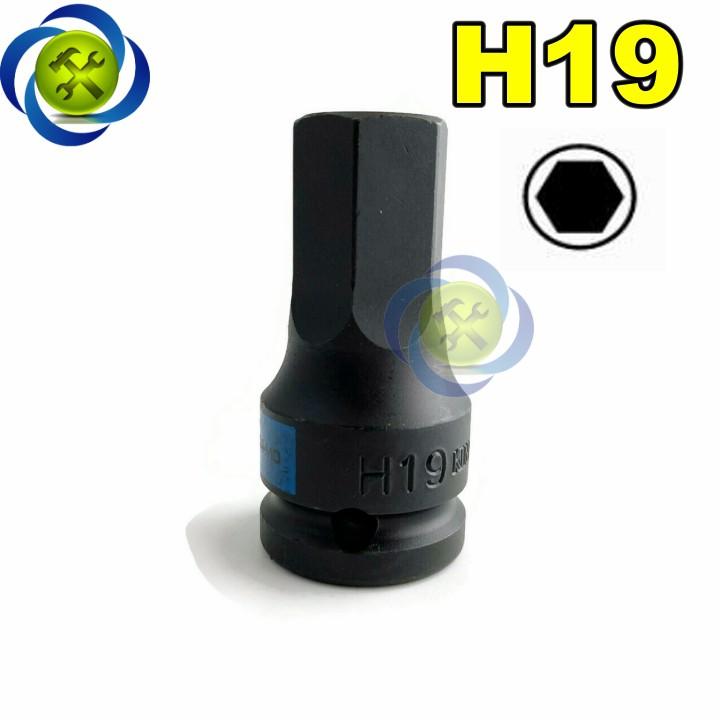 Tuýp đen lục giác 19mm Kingtony 405519 1/2