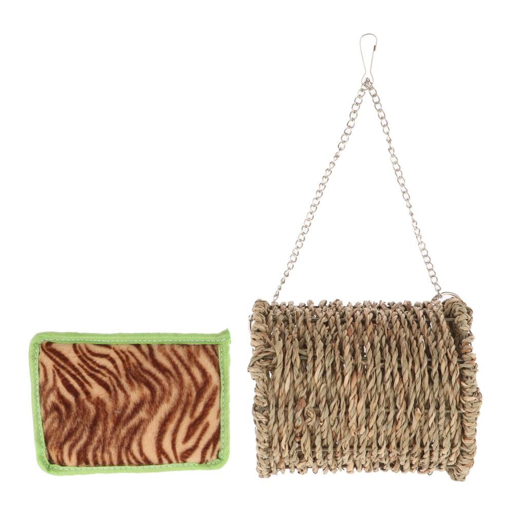 Small Pet Hammock Cave Hanging Snuggle Tunnel Hut for Hamster Squirrel