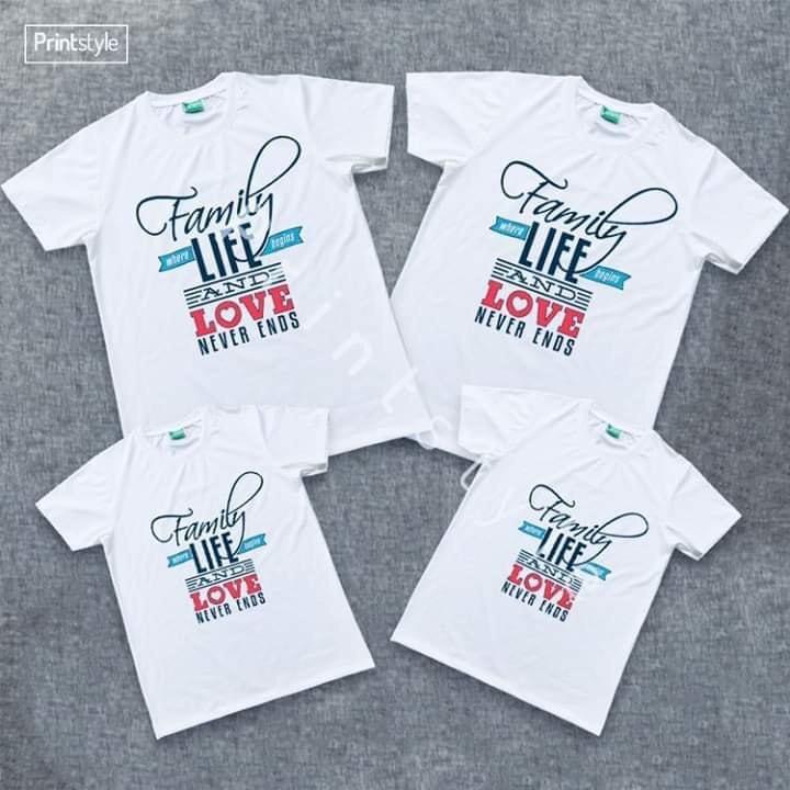 Áo thun gia đình in theo yêu cầu