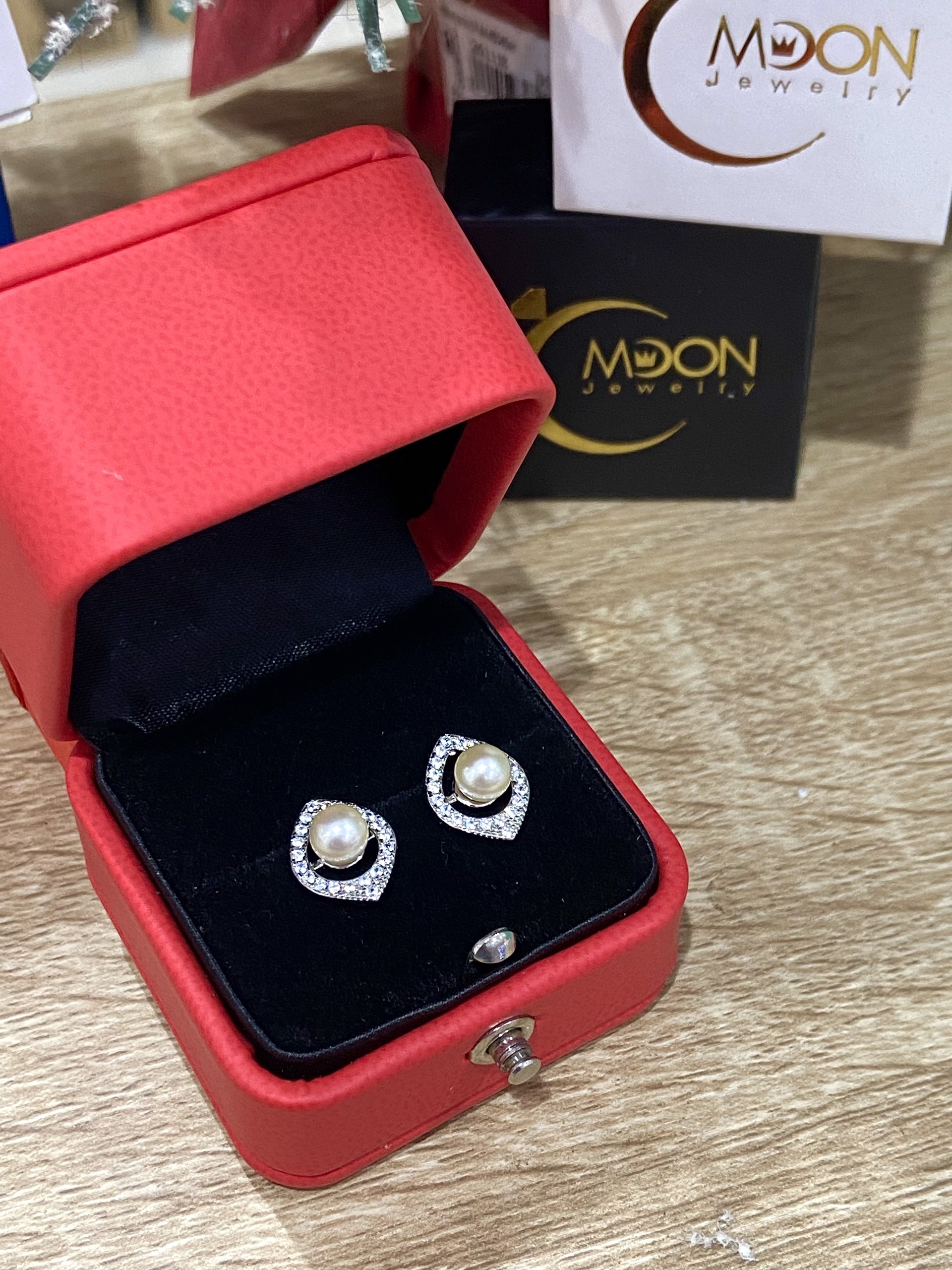 Bông tai ngọc trai nước mặn Akoya (BNT0125) - MOON Jewelry