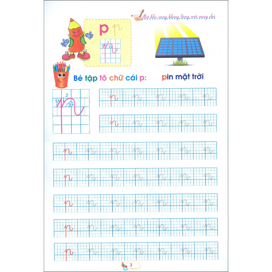Chuẩn bị cho bé vào lớp 1 - Tập tô chữ cái