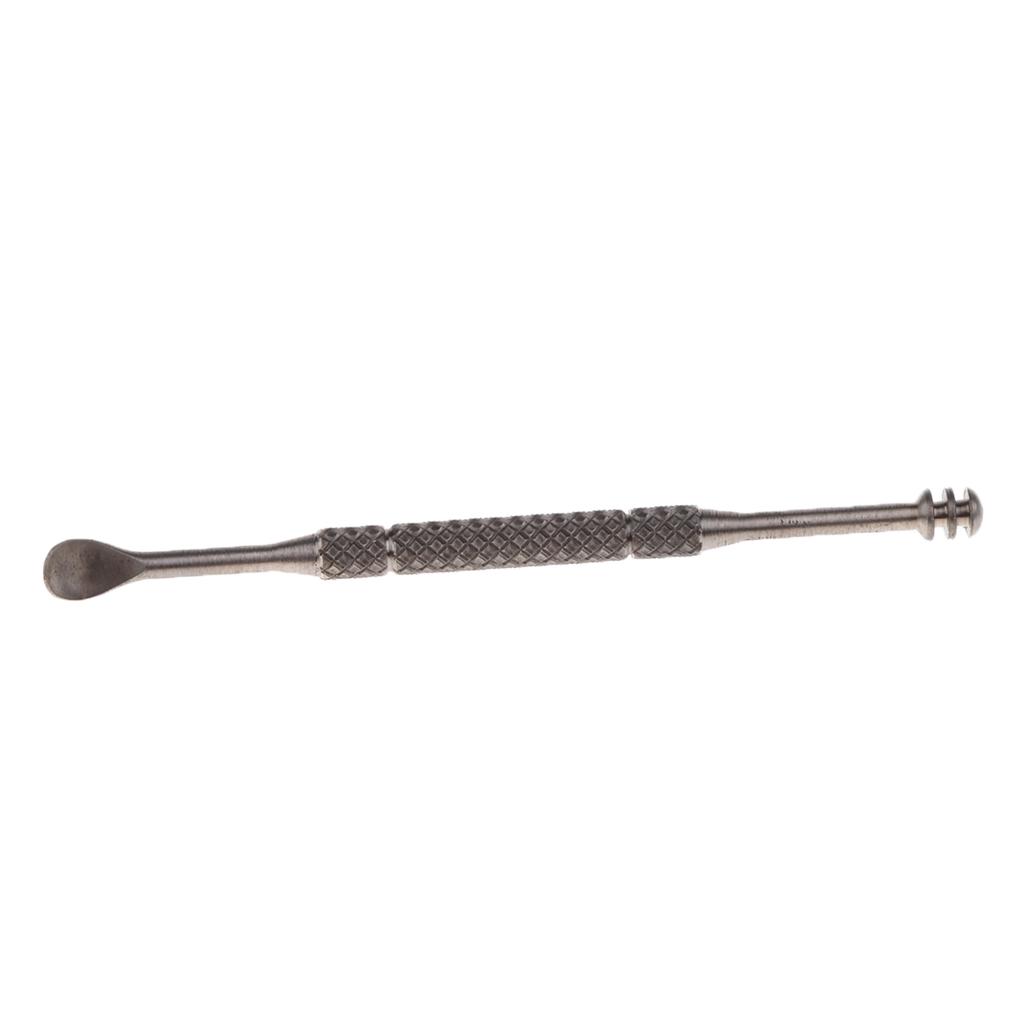 Pocket Titanium Alloy Camping Toothpick Box Ear Pick Holder with Ear Pick for Outdoor Activities