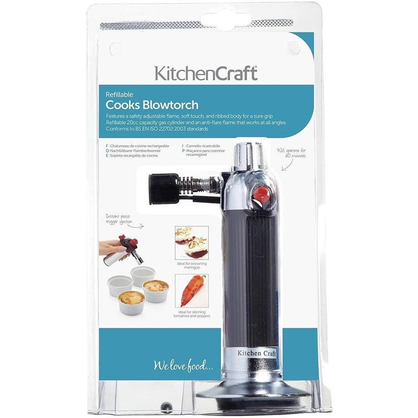 Đèn Khò KitchenCraft, Tay Cầm Chống Trượt, Có Thể Nạp Gas Dùng Lại, Dùng Nướng Đồ Ăn, Thực Phẩm, Nhập Đức