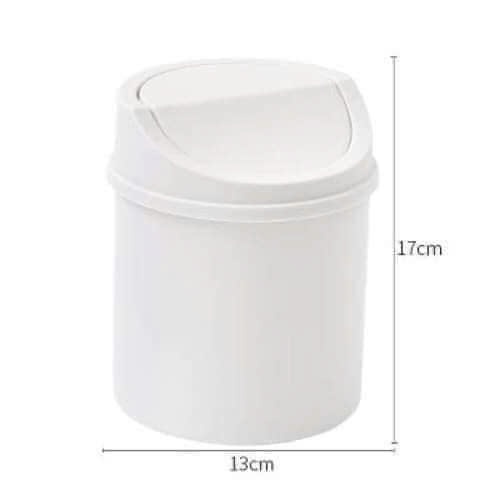 Thùng Rác Mini Nắp Lật Để Bàn Xinh Xắn, Đựng Rác, Dụng Cụ Văn Phòng Phẩm, Tặng kèm  Sticker - 35k/1c - Hàng chính hãng