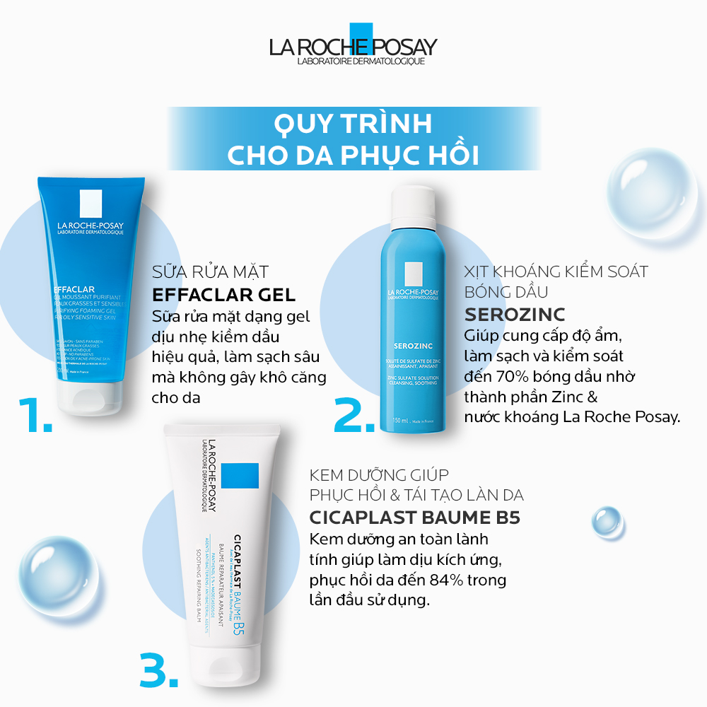 Kem dưỡng giúp làm dịu, làm mượt, làm mát &amp; phục hồi da phù hợp cho trẻ em La Roche-Posay Cicaplast Baume B5 100ml