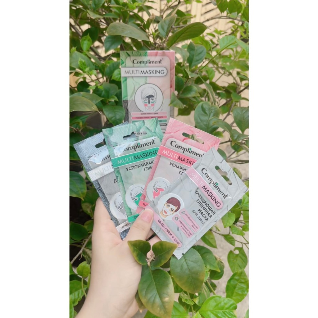Mặt nạ đất sét gói Compliment 7ml (hộp 4 gói)