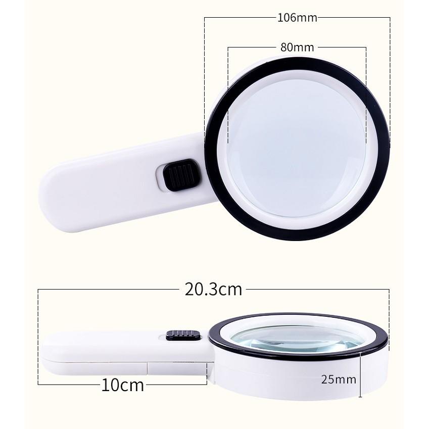 Kính Lúp 30X Cầm Tay Có Đèn K2288-85