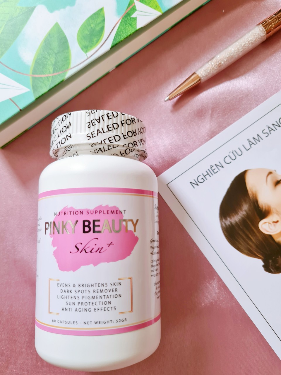 VIÊN UỐNG CHỐNG NẮNG - TRẮNG DA - MỜ NÁM PINKY BEAUTY + SKIN
