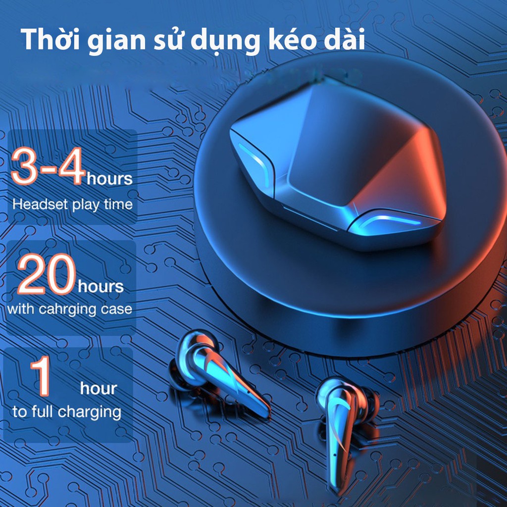 Tai Nghe Gaming Không Dây Apro366 5.0, Bass mạnh mẽ, độ trễ cực thấp khi chơi game, tai nghe gaming bluetooth