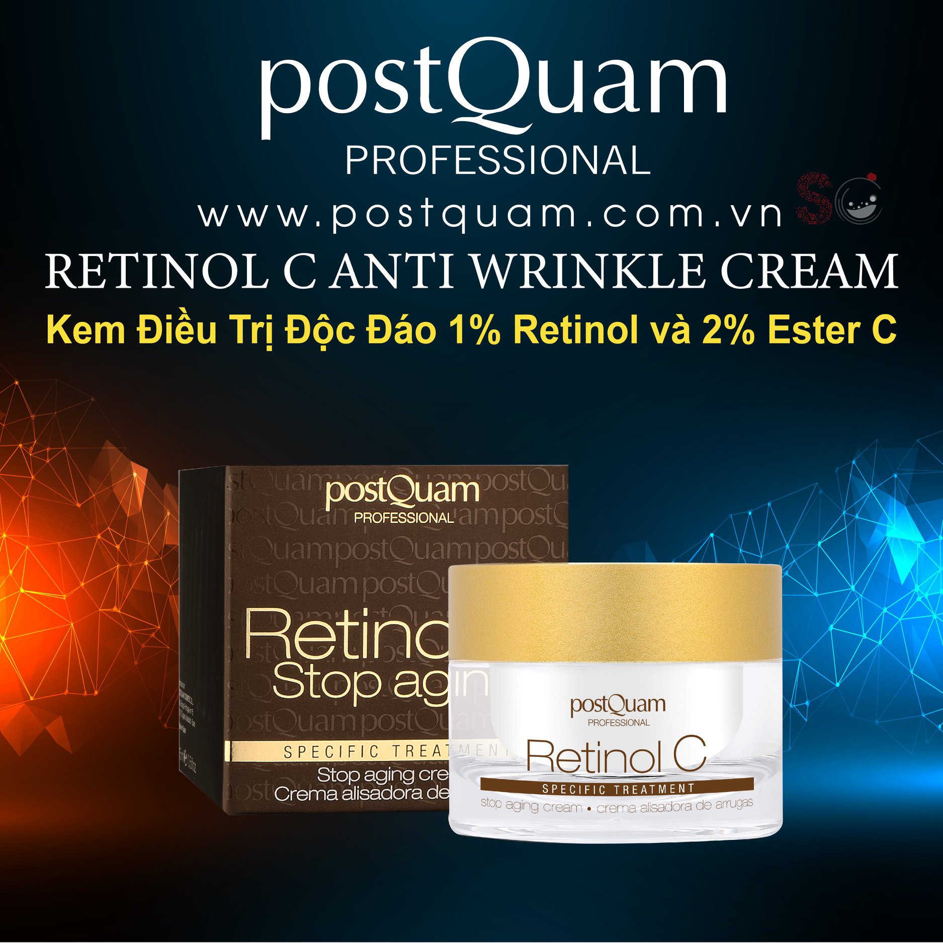 postQuam - Kem Độc Đáo Retinol và Ester C (50ml)