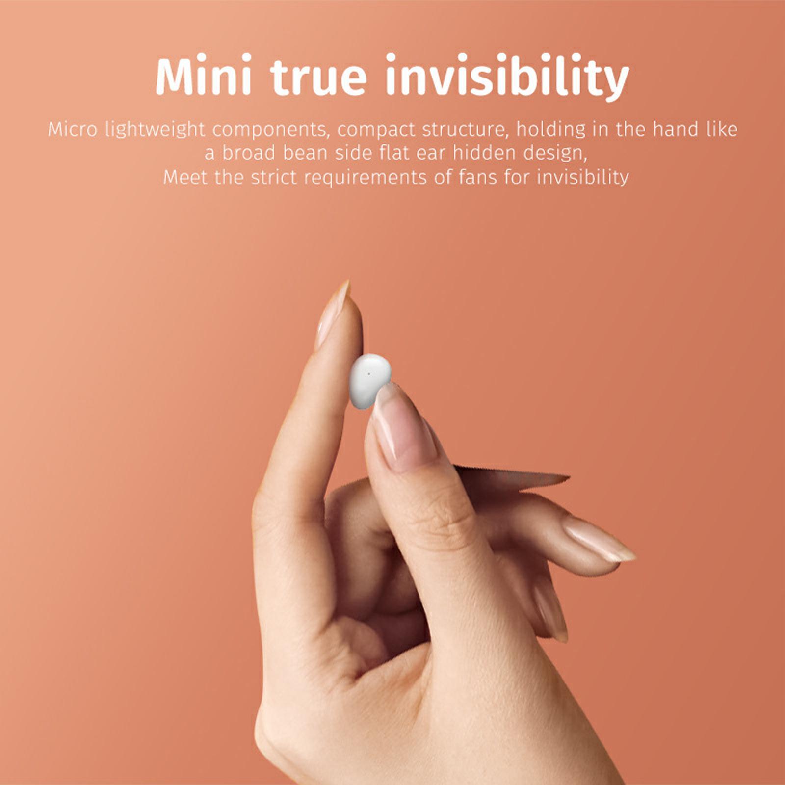 Invisible Wireless Earbuds Noise Cancelling Low Latency for Running Sleeping