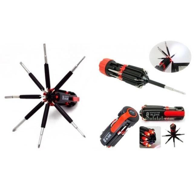 Bộ Tua Vít 8 Trong 1 Có Đèn Pin Fz 895