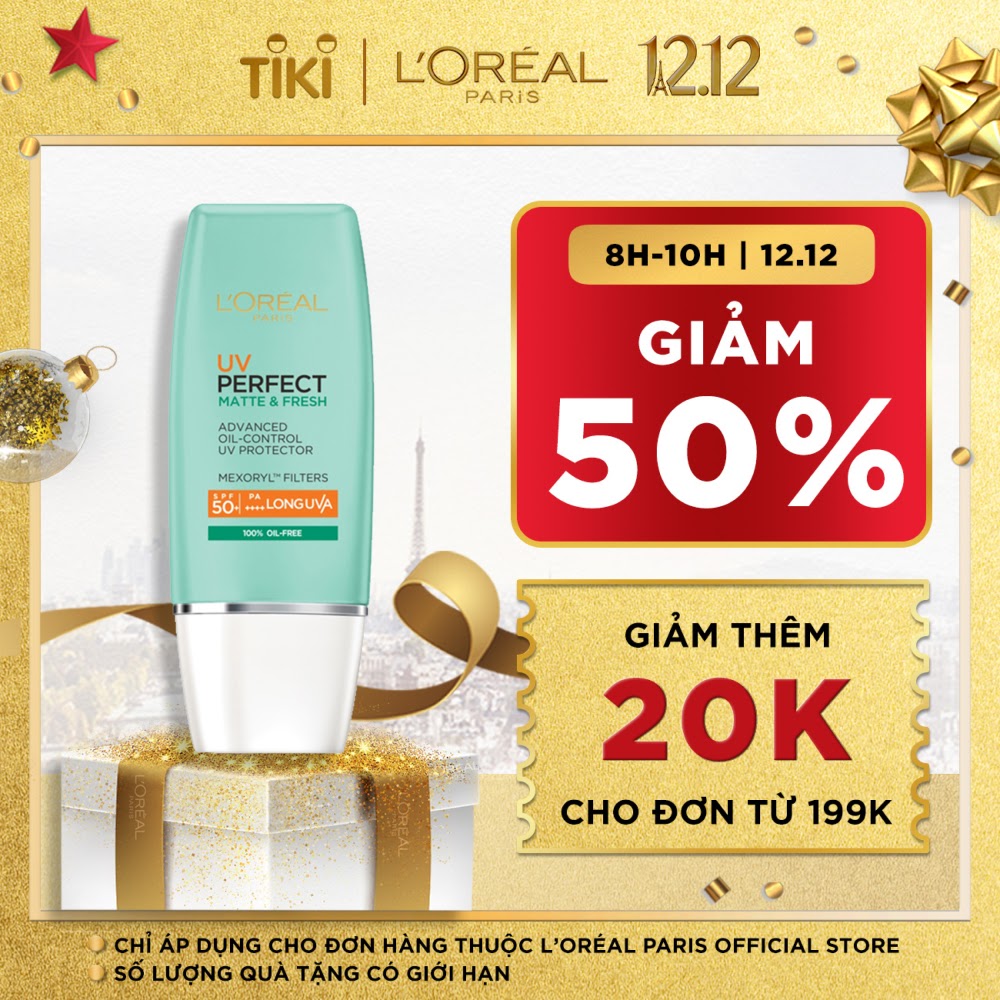 Kem Chống Nắng Kiềm Dầu L'oreal SPF 50+ PA++++ (30ml)