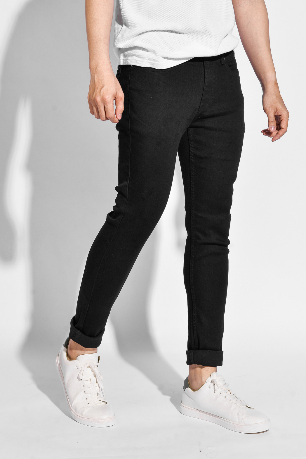 Quần jean nam màu Đen form skinny chất denim co giãn nhiều 10F20DPA100CR1 | LASTORE MENSWEAR