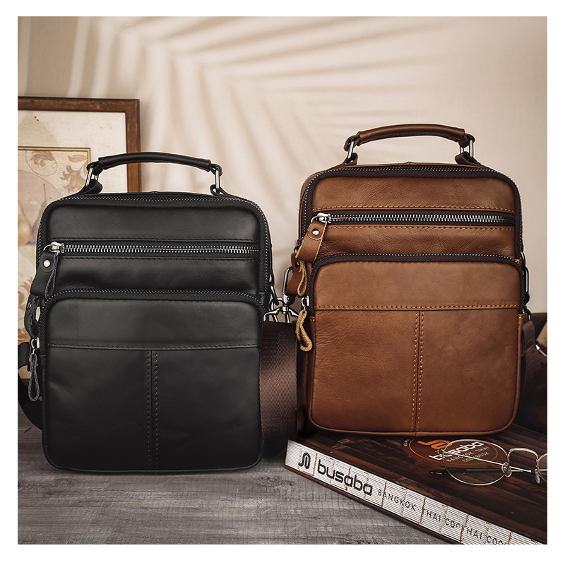 Túi đeo chéo nam DA BÒ THẬT phong cách mới  - BEE GEE TDCN9196