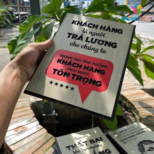 Tranh Slogan Gỗ Tranh Động Lực Trang Trí Quán Cà Phê Phong Cách Vintage