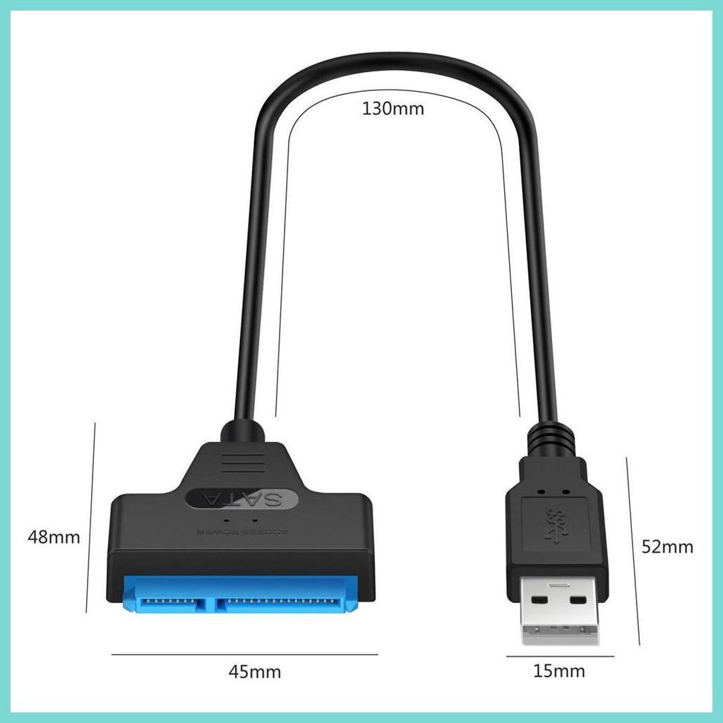 Đầu Đọc Ổ Cứng USB Sang Sa-ta 22 pin Sa-ta III Cho Ổ Cứng 2.5 SSD HDD USB 3.0 Type C