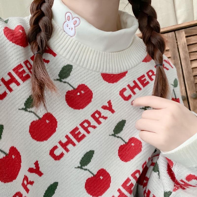 Áo dài tay cổ thêu họa tiết cute