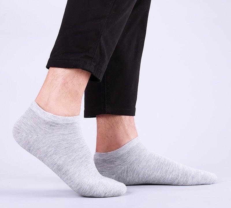 Combo 3 đôi vớ nam nữ ngắn mềm mịn, co giãn tốt (giao màu ngẫu nhiên)