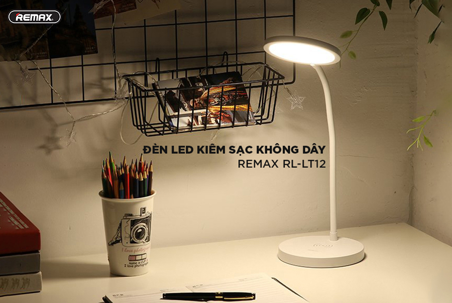 Đèn LED Kiêm Sạc Không Dây REMAX RL-LT12 - Hàng Chính Hãng